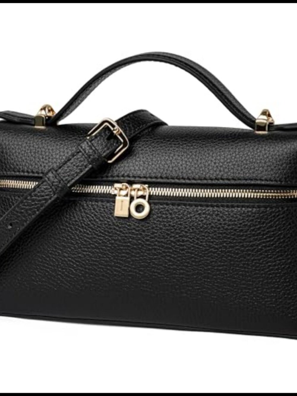 Genuine Leather Crossbody Bag Top Handle Clutch Purse